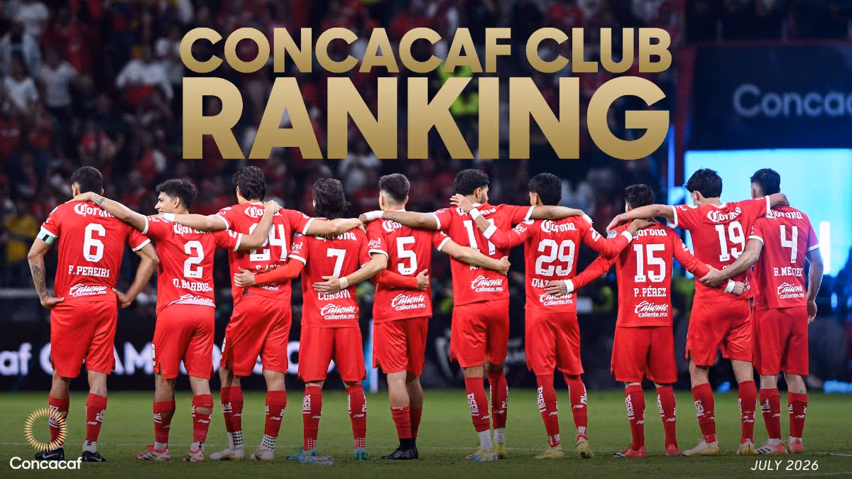 Toluca manda en Concacaf: el ranking que abre la temporada de clubes